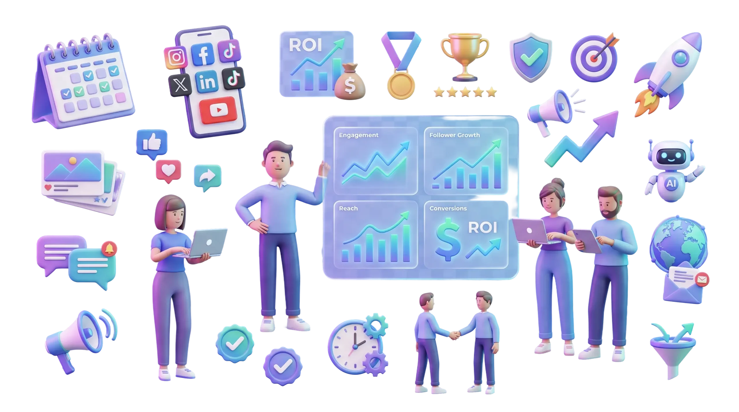 Social media management services company